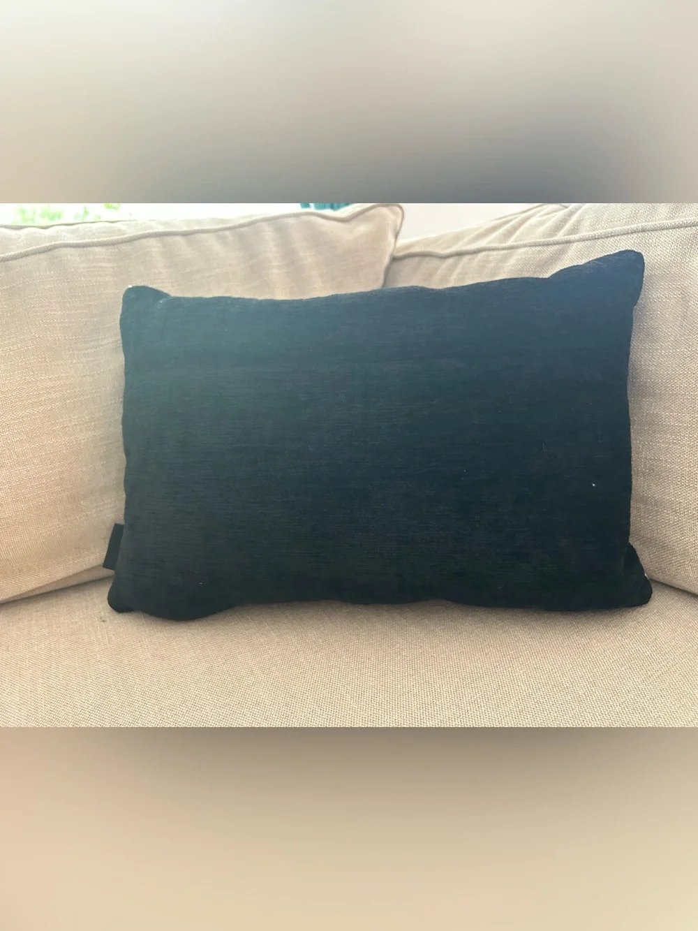 “New” Nicole Miller Black with Ghost Motif Accent Pillow